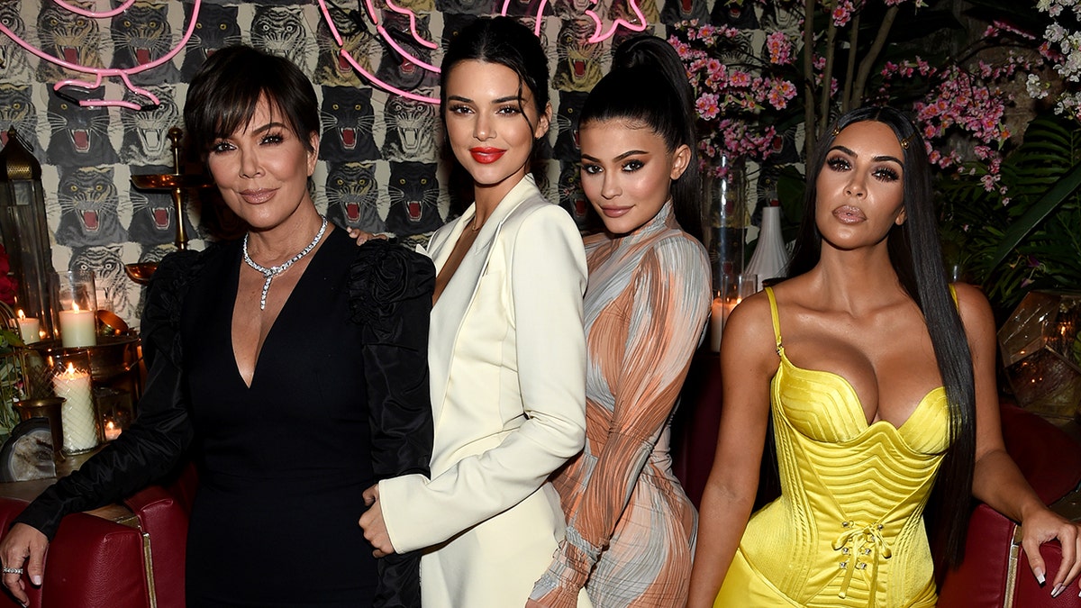 Kris Jenner, Kendall Jenner, Kylie Jenner and Kim Kardashian pictured