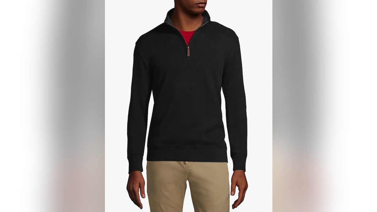 This quarter-zip looks great on its own or layered over a tee or button-down.