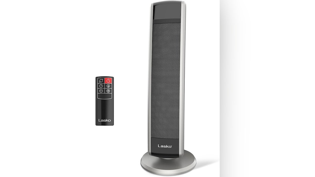 Warm up big rooms with this powerful, easy-to-use Lasko tower heater.