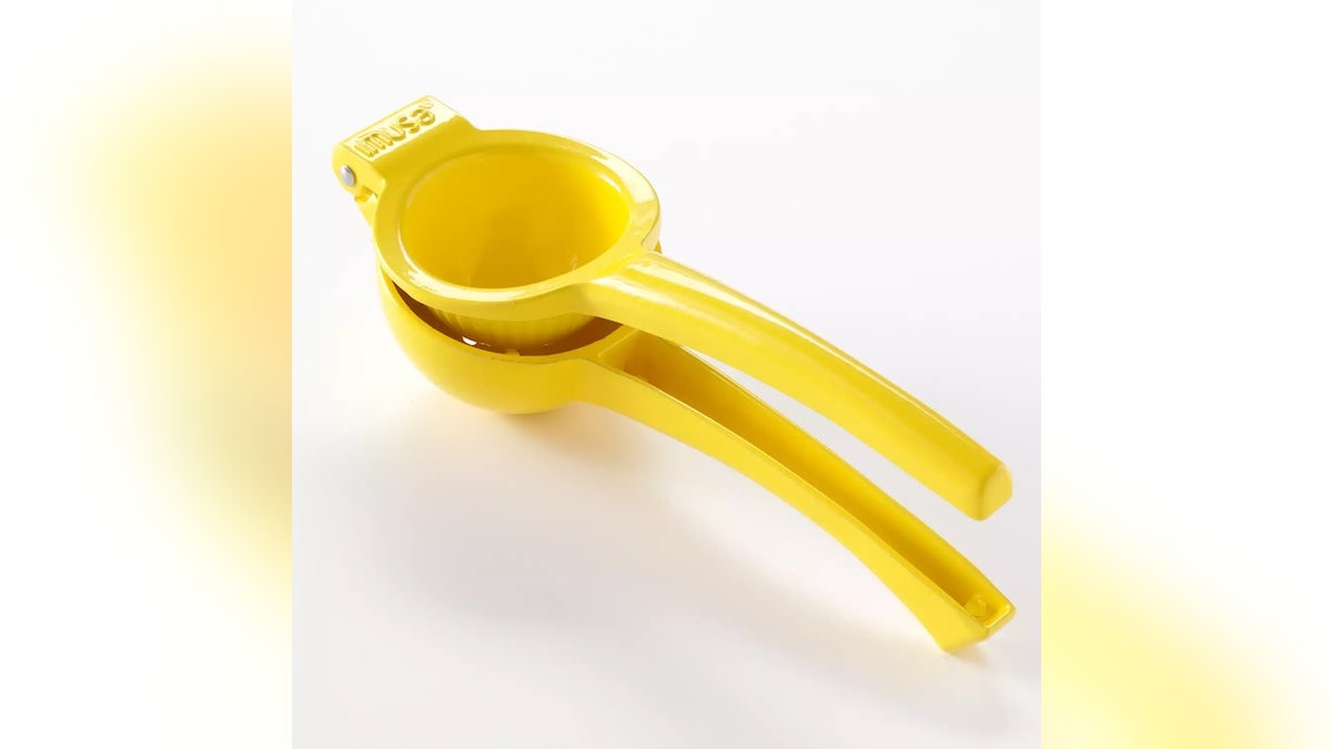 Make citrus prep less messy with this heavy-duty lemon squeezer.