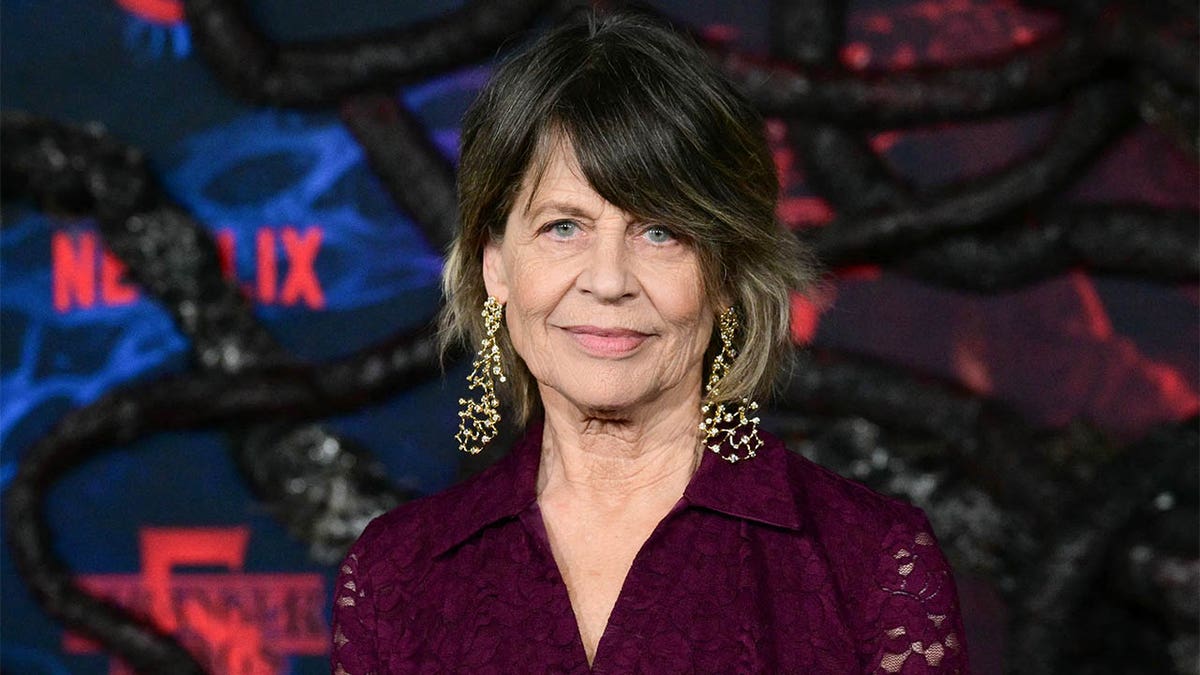 Linda Hamilton at Stranger Things premiere