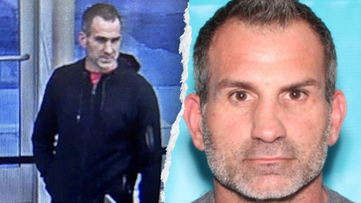 Suspect Keith Michael Lisa surveillance image and mugshot