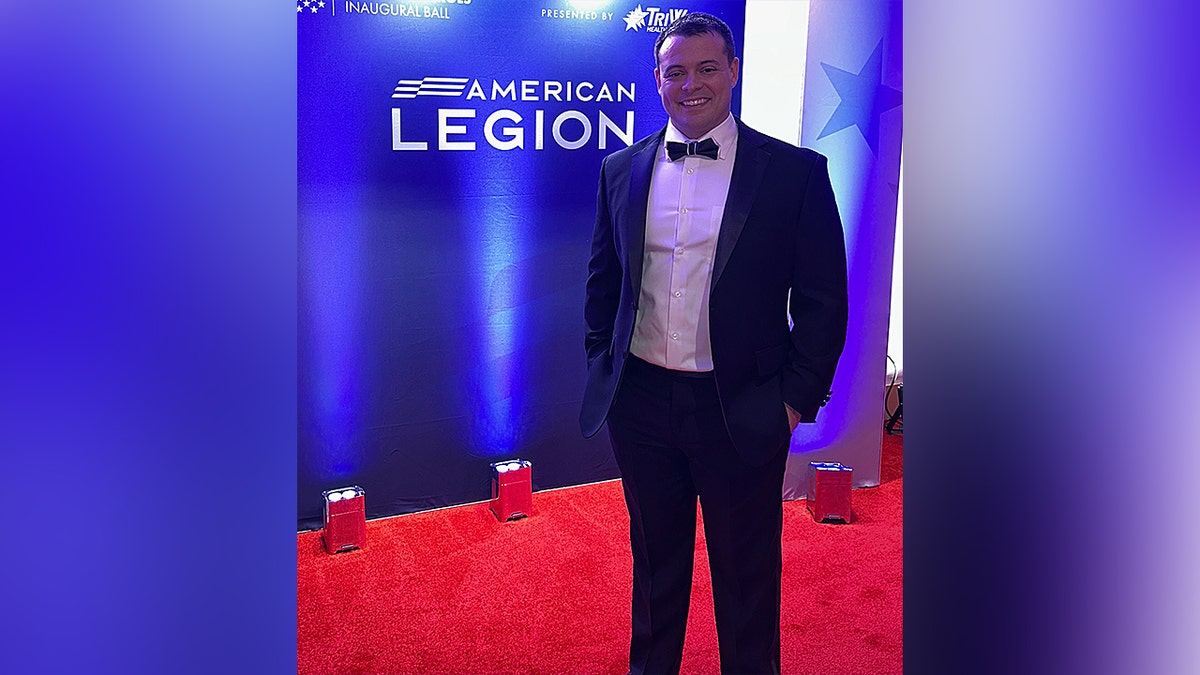 Austin von Letkemann attends an American Legion event.