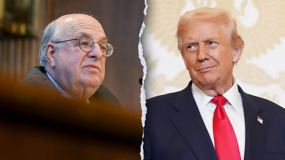 A side by side of former federal Judge Mark Wolf and President Donald Trump.