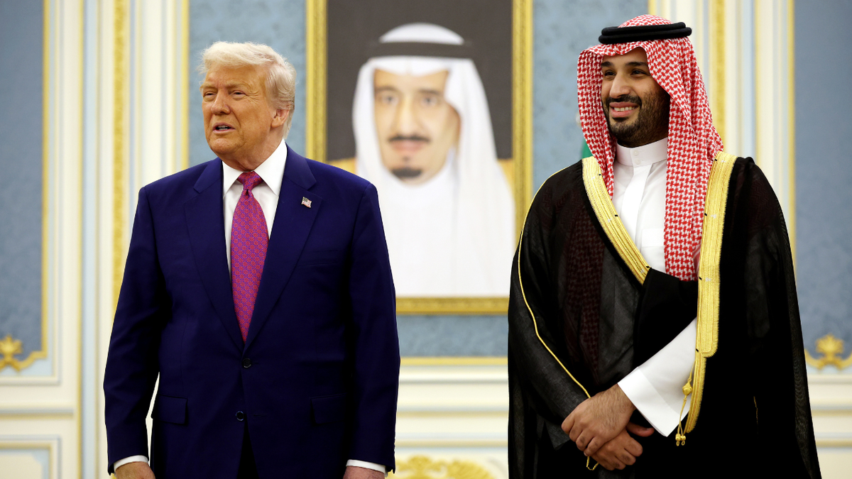 U.S. President Donald Trump meets with Saudi Crown Prince Mohammed bin Salman in Riyadh