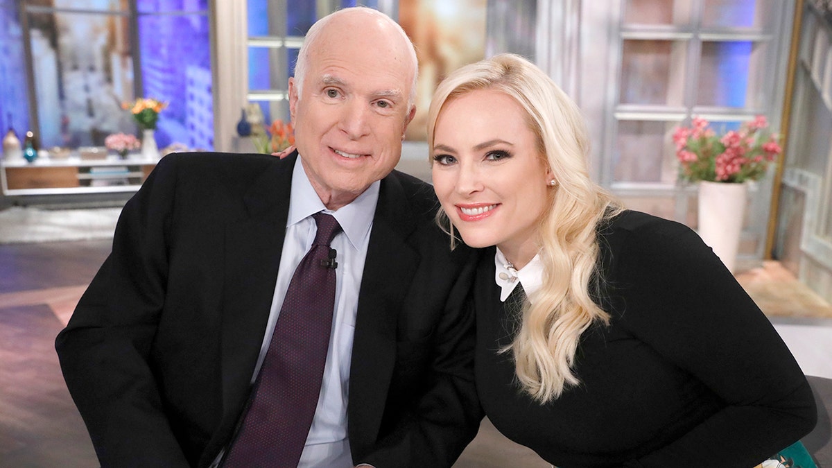 Sen. John McCain and Meghan McCain in 2017