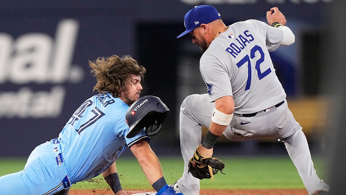 Miguel Rojas gets the final out