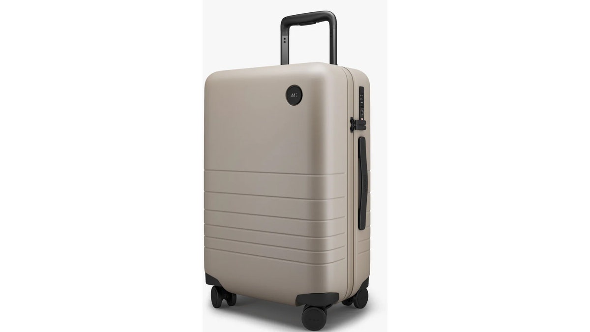 This sleek carry-on is built to last and designed to fit in overhead bins.