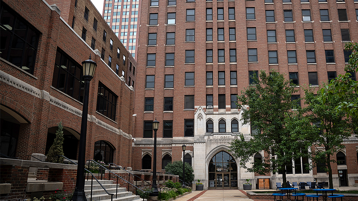 Outside of Moody Bible Institute