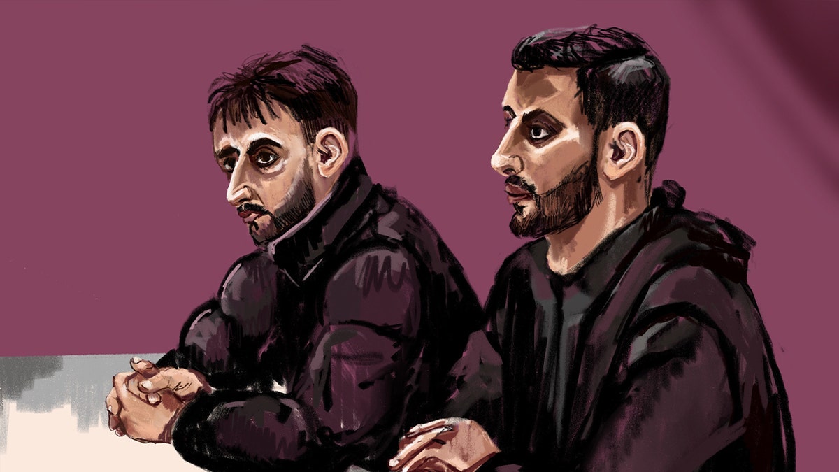 The two brothers in court.