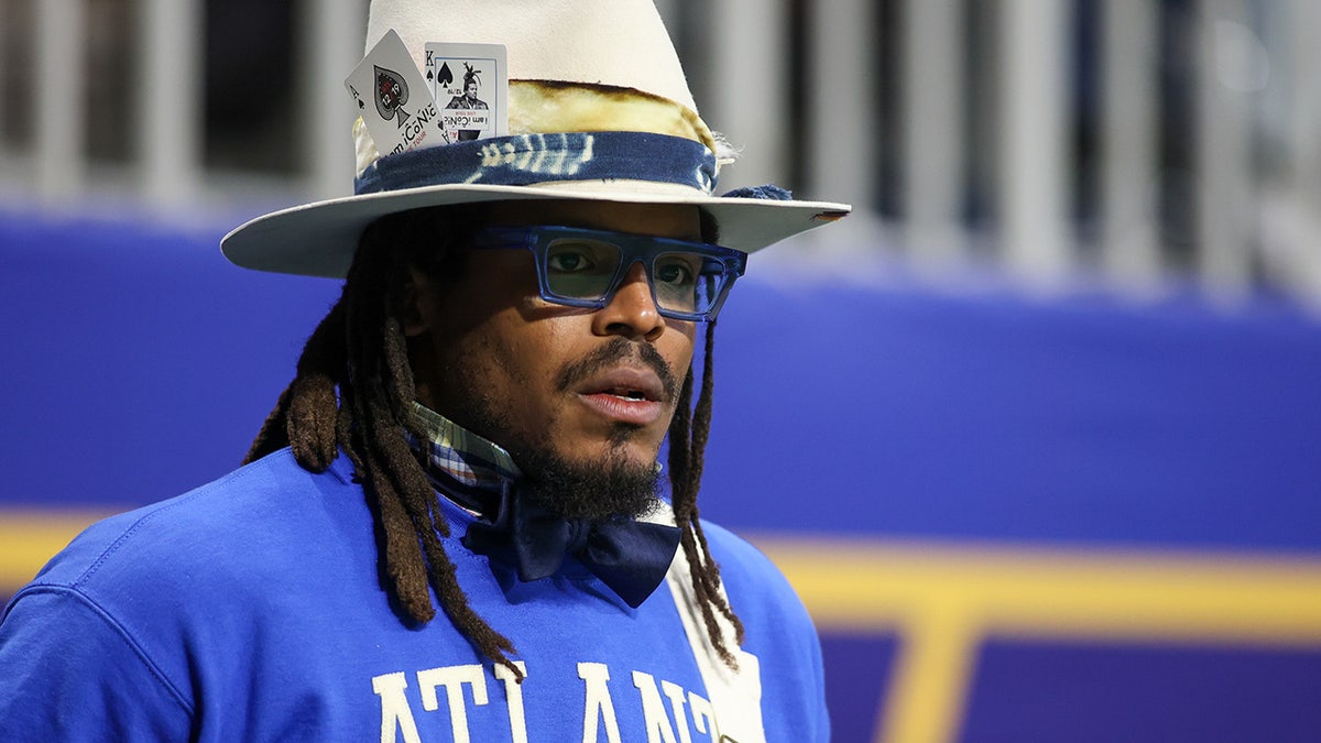 Cam Newton at an HBCU game in 2023