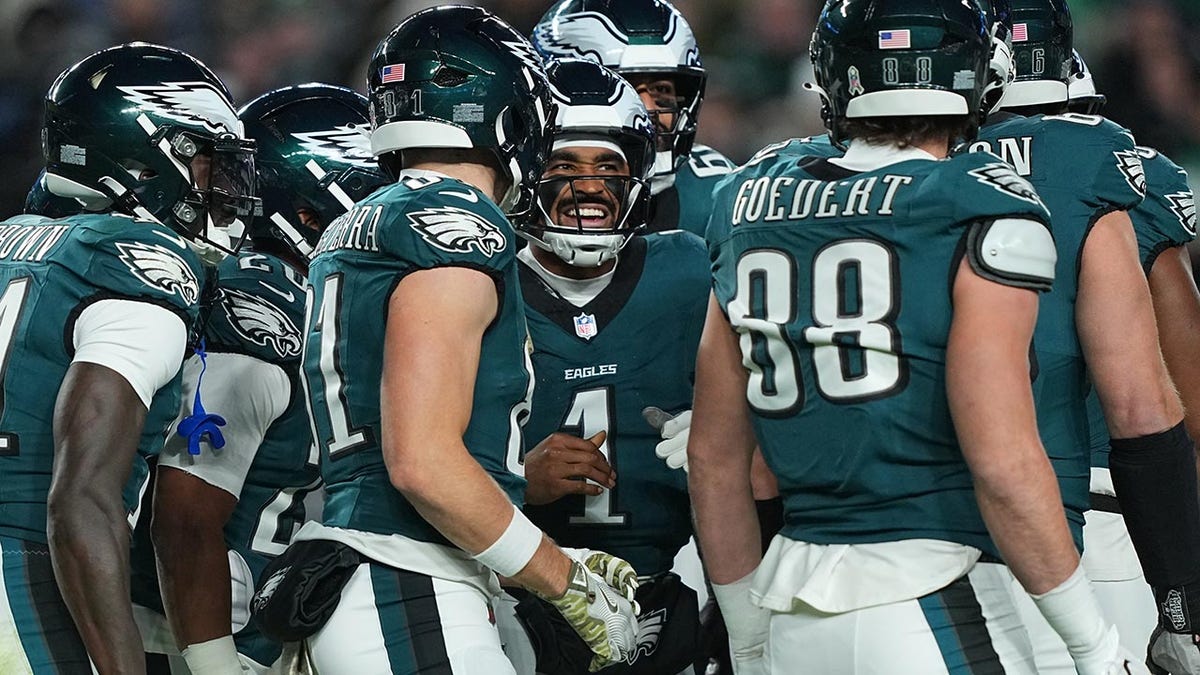 Jalen Hurts in the crowd