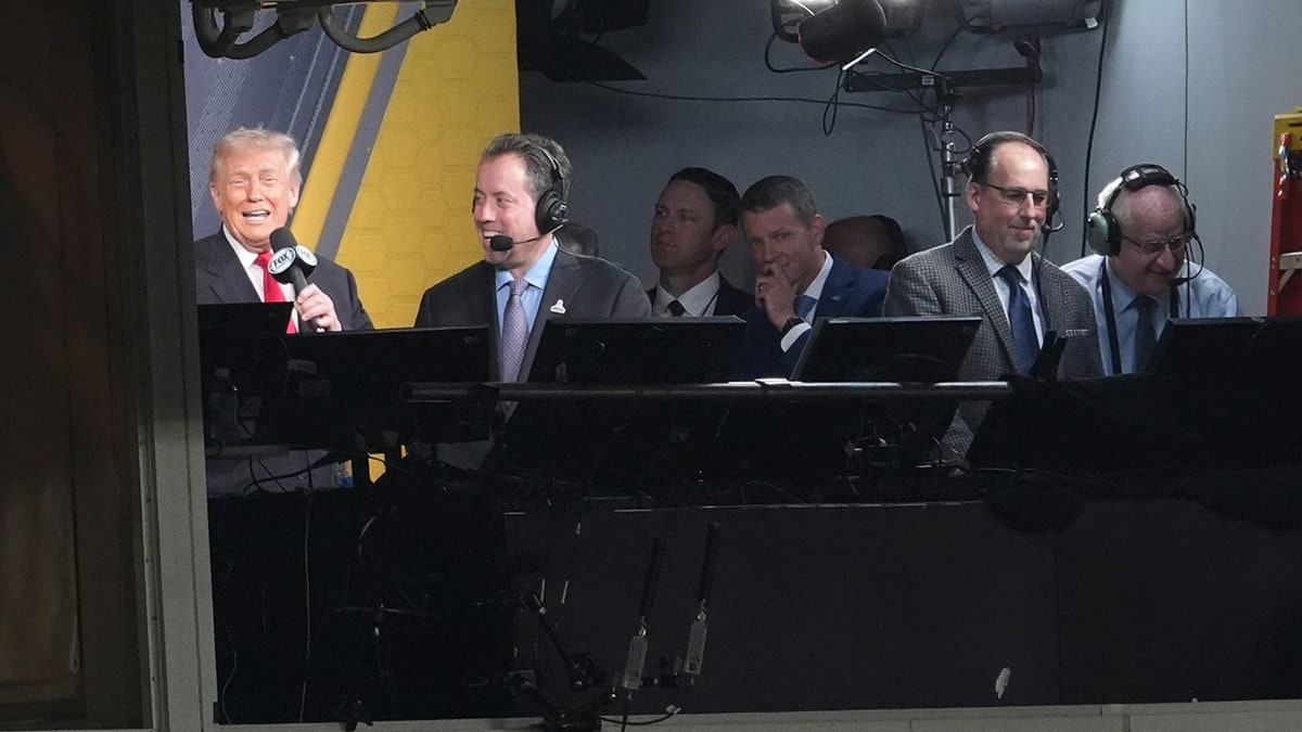 President Trump in the FOX booth