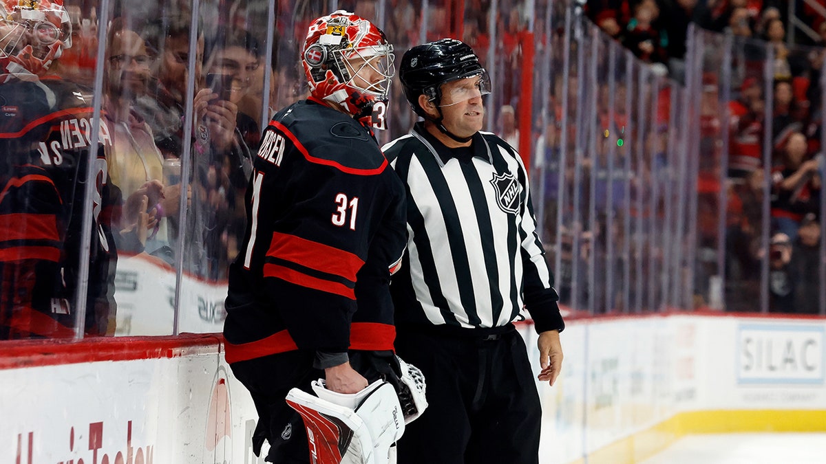 Frederik Andersen awaits his punishment