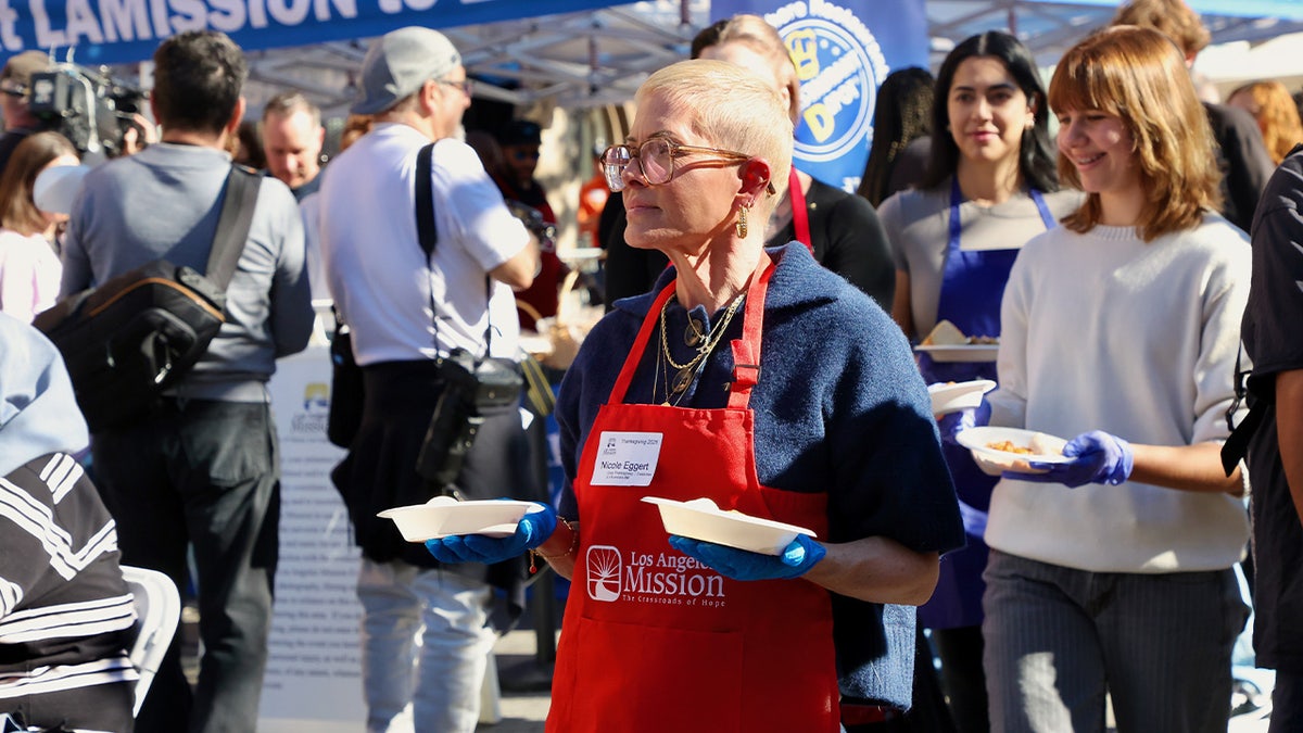 Nicole Eggert giving back.