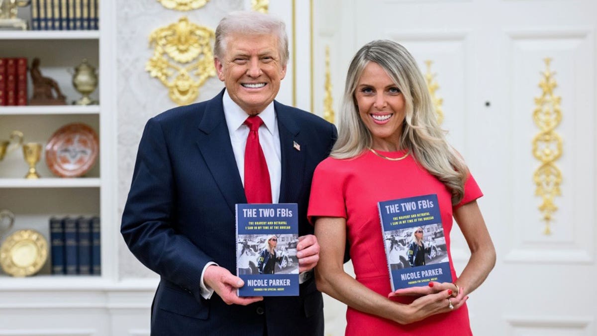 President Donald Trump and erstwhile  FBI peculiar   cause  Nicole Parker.