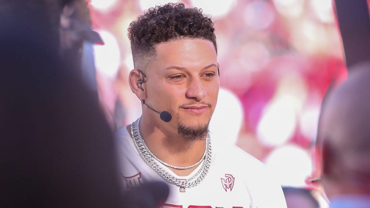 Patrick Mahomes on an ESPN set