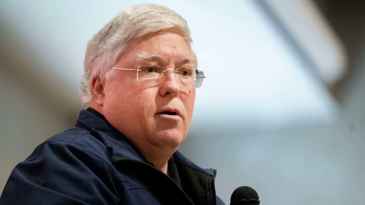 Gubernator Wirginii Zachodniej Patrick Morrisey przemawia