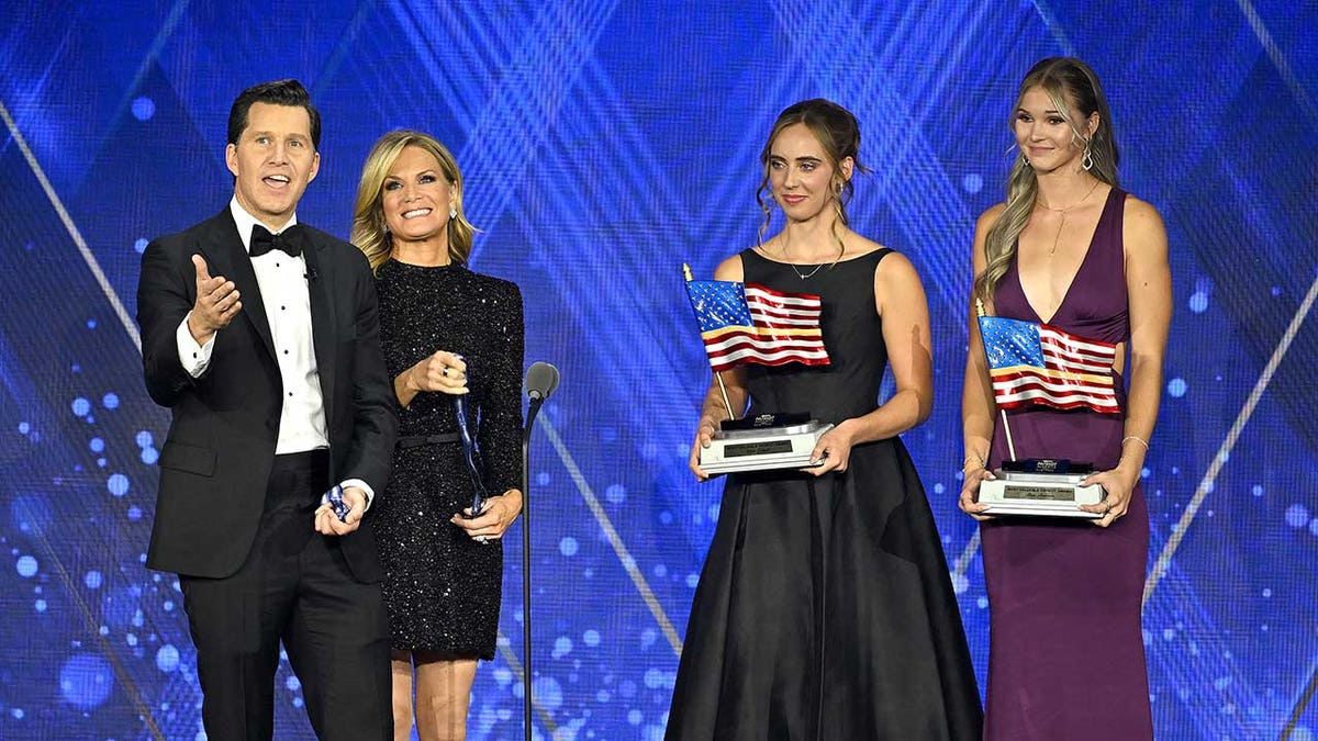 Oregon athletes win 'Most Valuable Patriot' award after refusing to share podium with trans competitor at george magazine