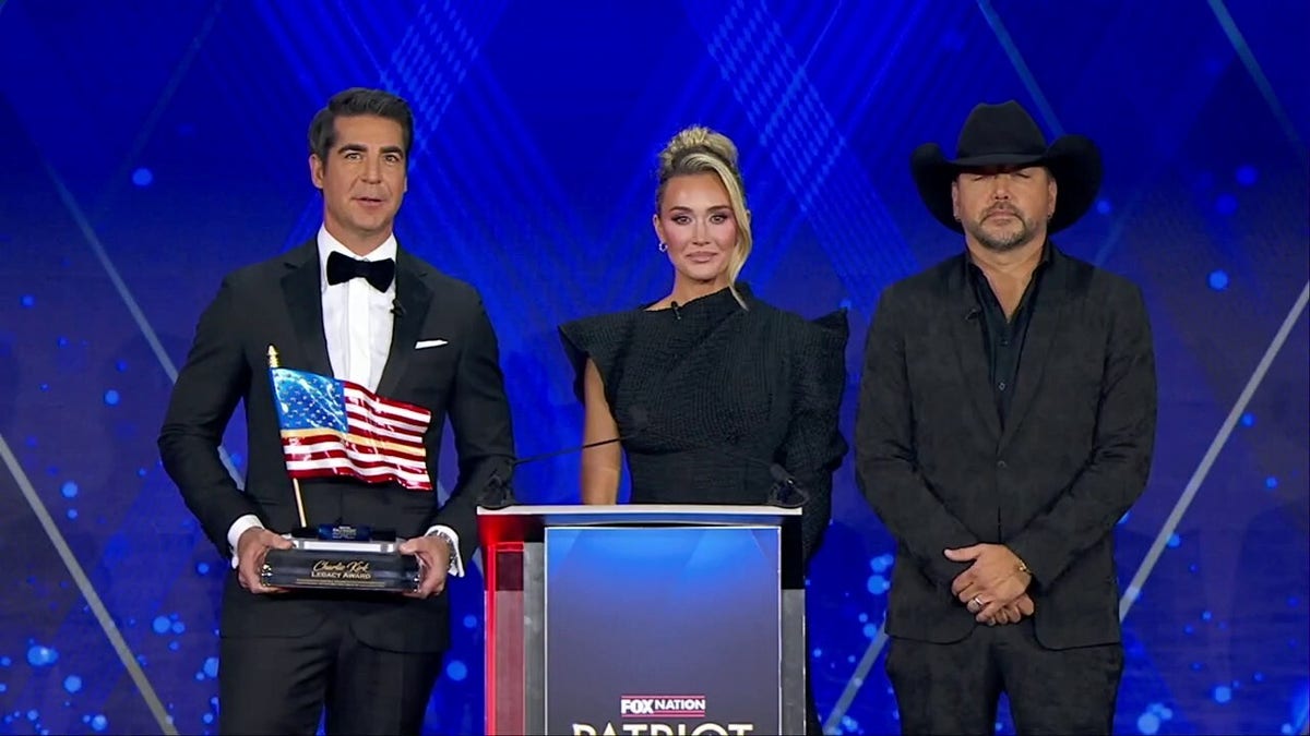Jesse Watters, Brittany Aldean and Jason Aldean