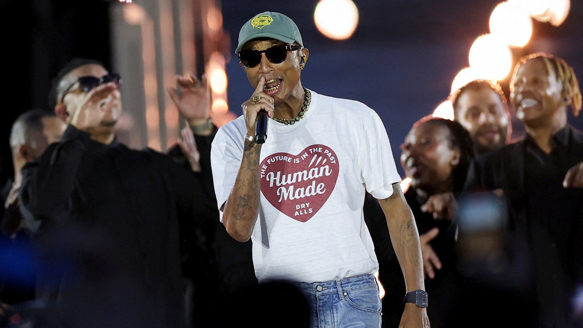 Pharrell Williams performing