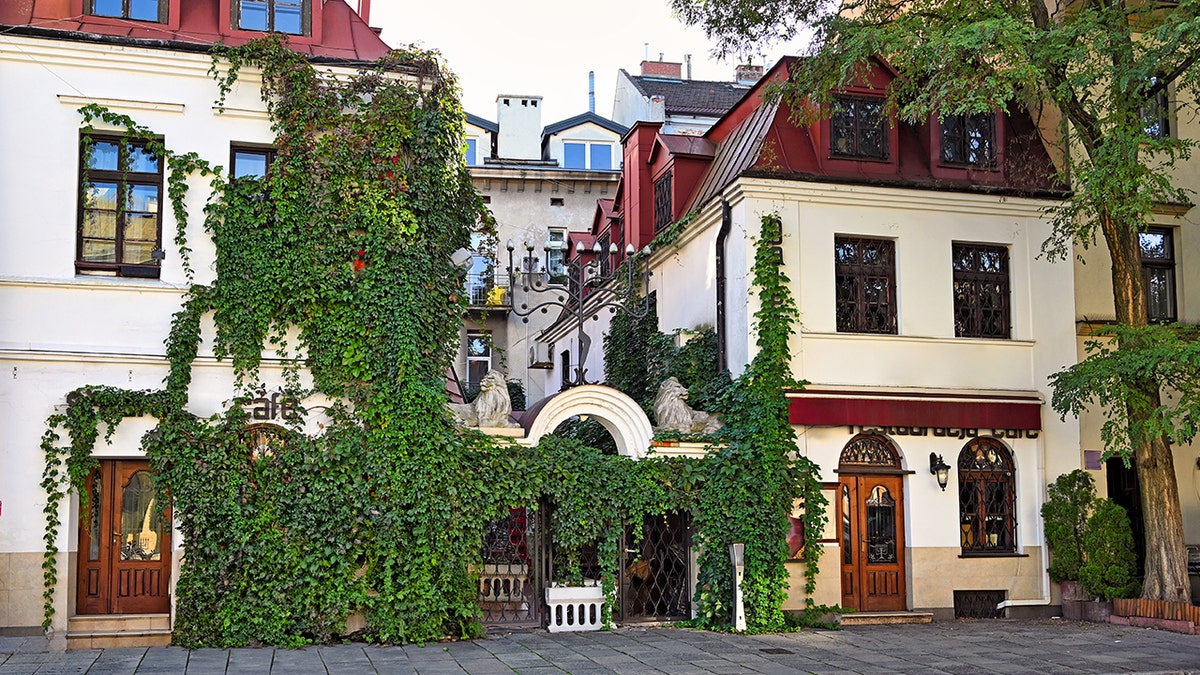 Old buildings in Kazimierz, Kraków's Jewish quarter, Poland