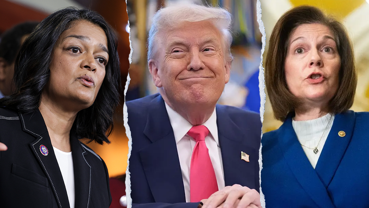 Pramila Jayapal, Donald Trump and Catherine Cortez Masto split