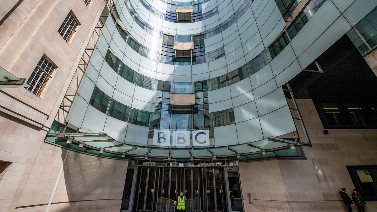 An aerial view of the BBC building.