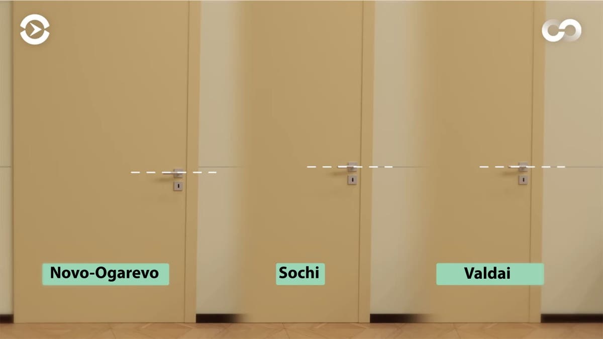 Replica offices — seen here — are used by Russian President Vladimir Putin to conceal his true location, an investigation by Radio Free Europe/Radio Liberty found. Putin often appears to be in Moscow while staying in Sochi by the Black Sea or at his forest palace in Valdai.