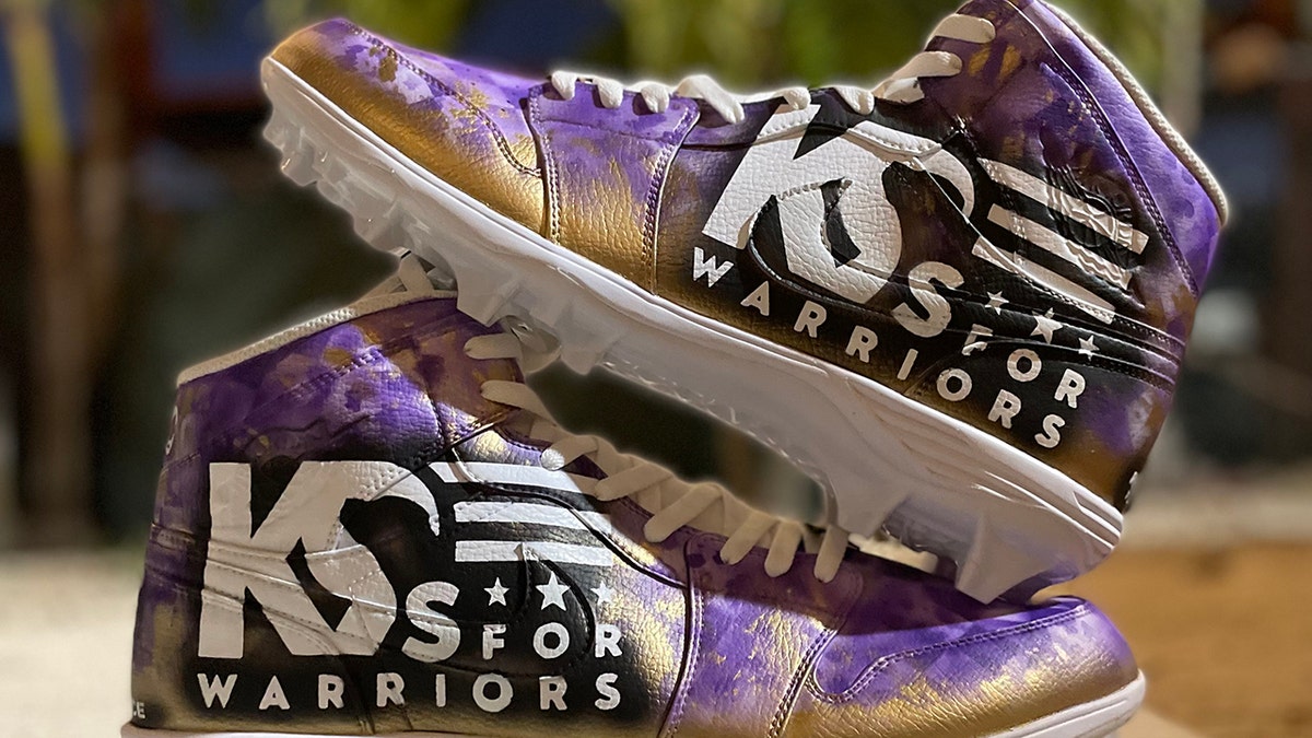 Ronnie Stanley K9s for Warriors cleats