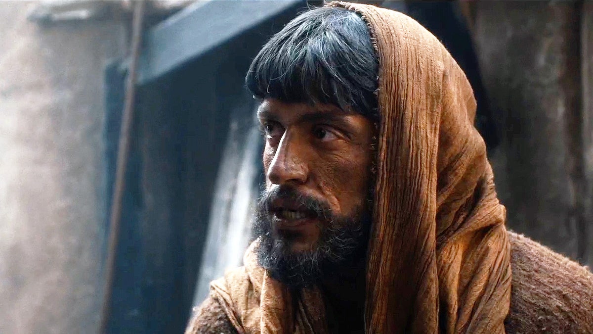 Actor Liav Turjeman portraying Saint Peter