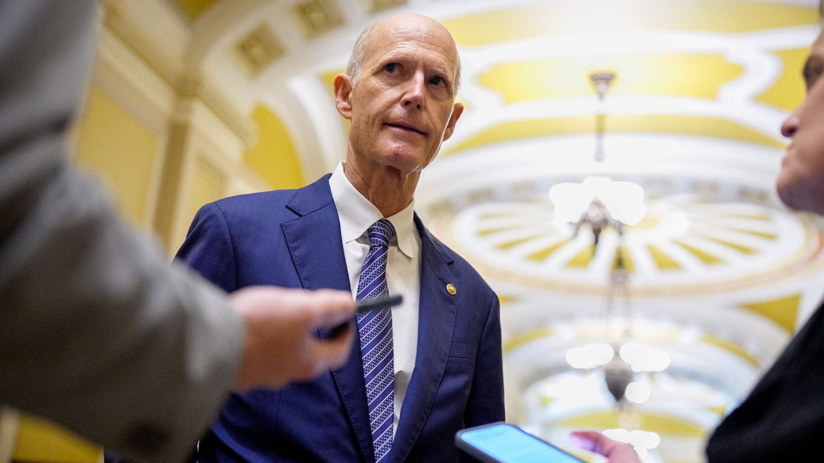 Sen. Rick Scott, R-Fla., outside of Senate chamber