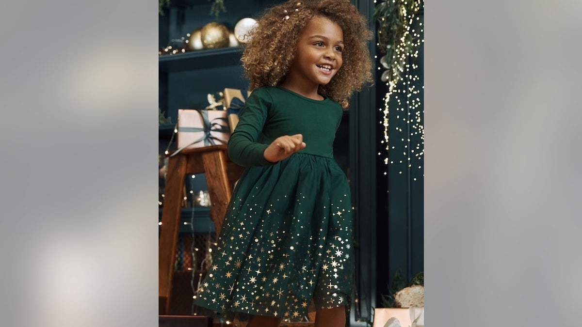 This ballerina dress is perfect for holiday parties.