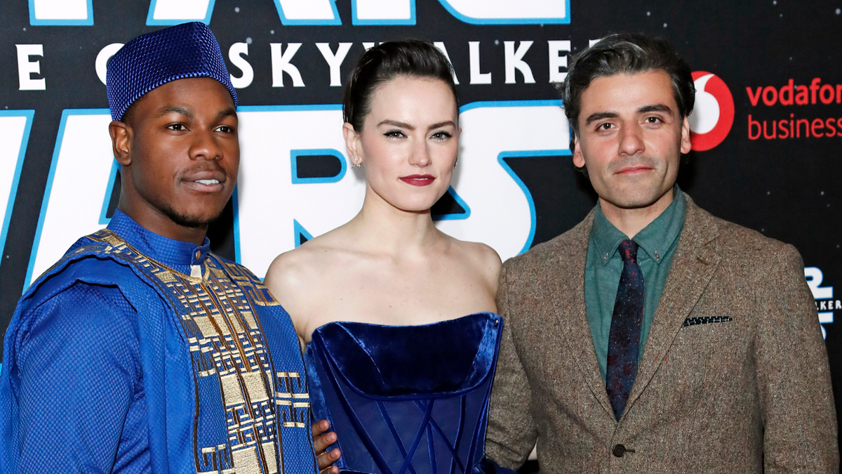 Star Wars stars pose for a photo