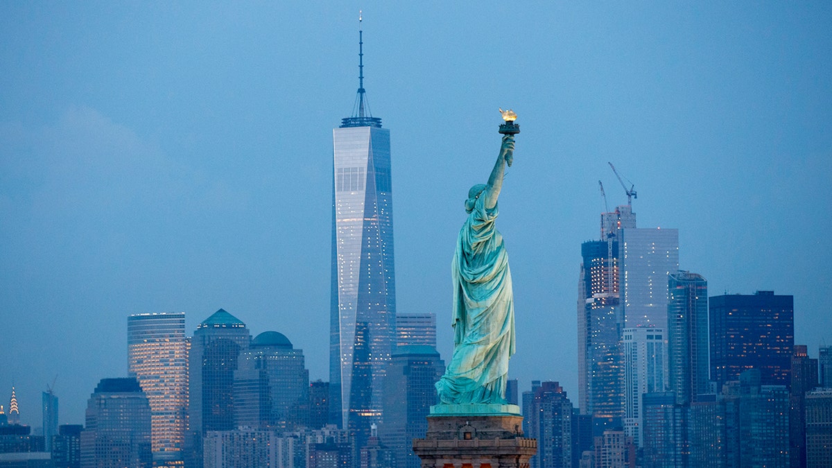 Statue of Liberty and Manhattan