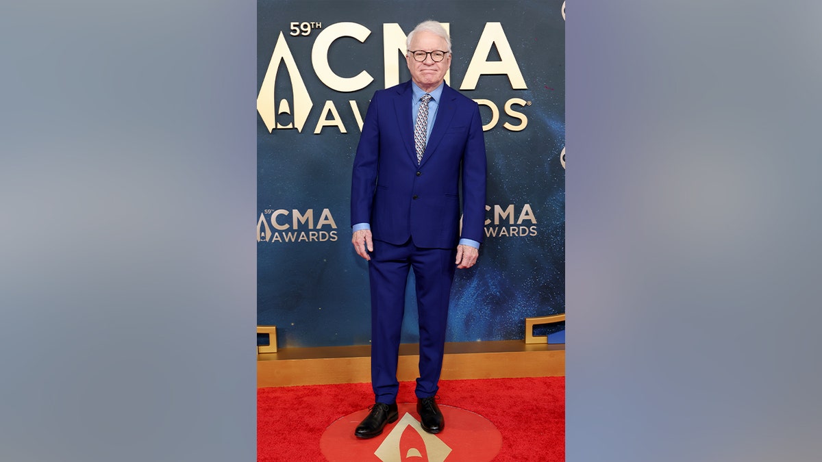 Steve Martin on the red carpet at the 2025 CMA Awards