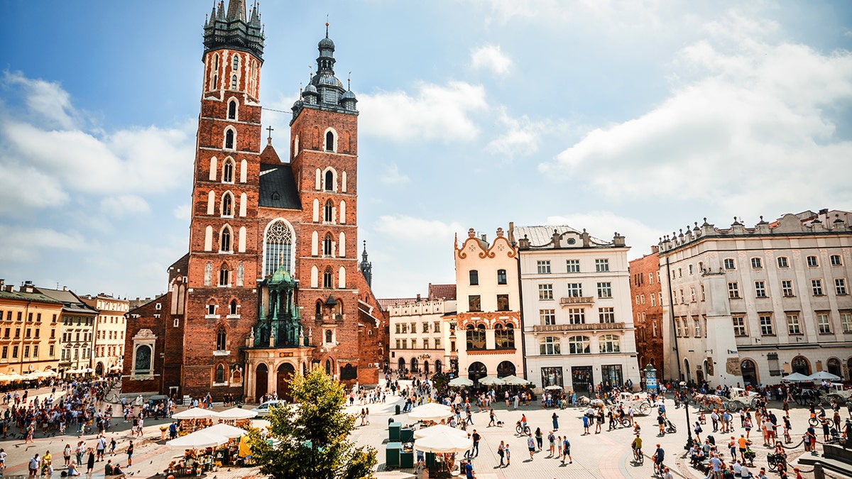 Old Town in Kraków, Poland.