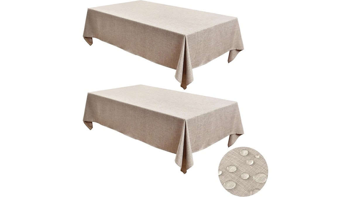 Re-use your tablecloth year after year when you go with a stain-resistant option.