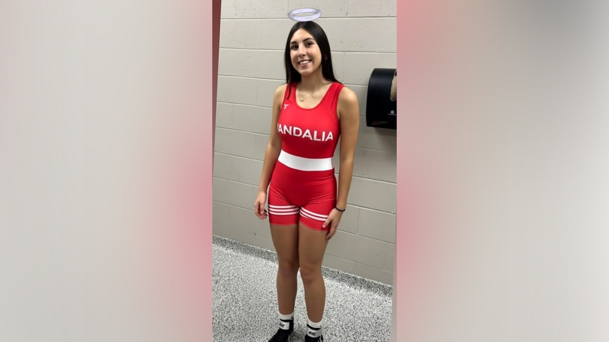 Kylie Toberman in a picture wearing a sports uniform.