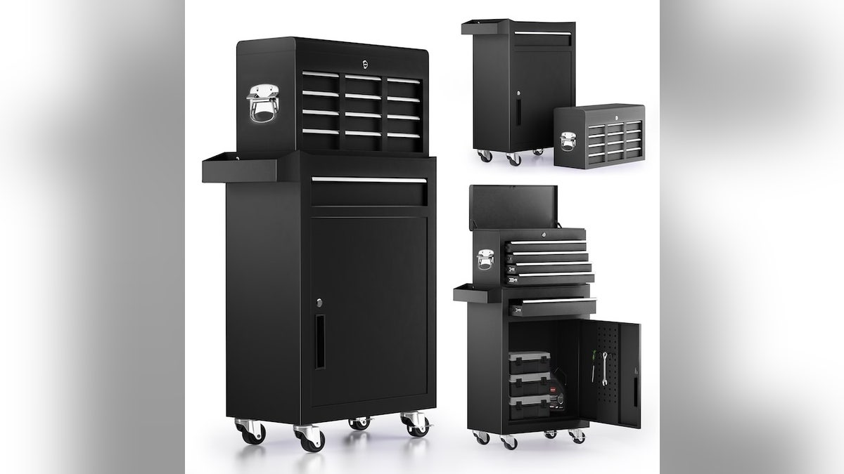 Store up to 500 pounds worth of tools in this rolling chest.