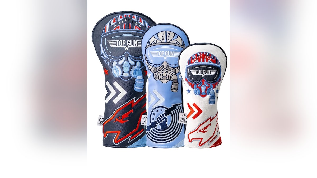 These golf head covers add a fun touch to your gear.