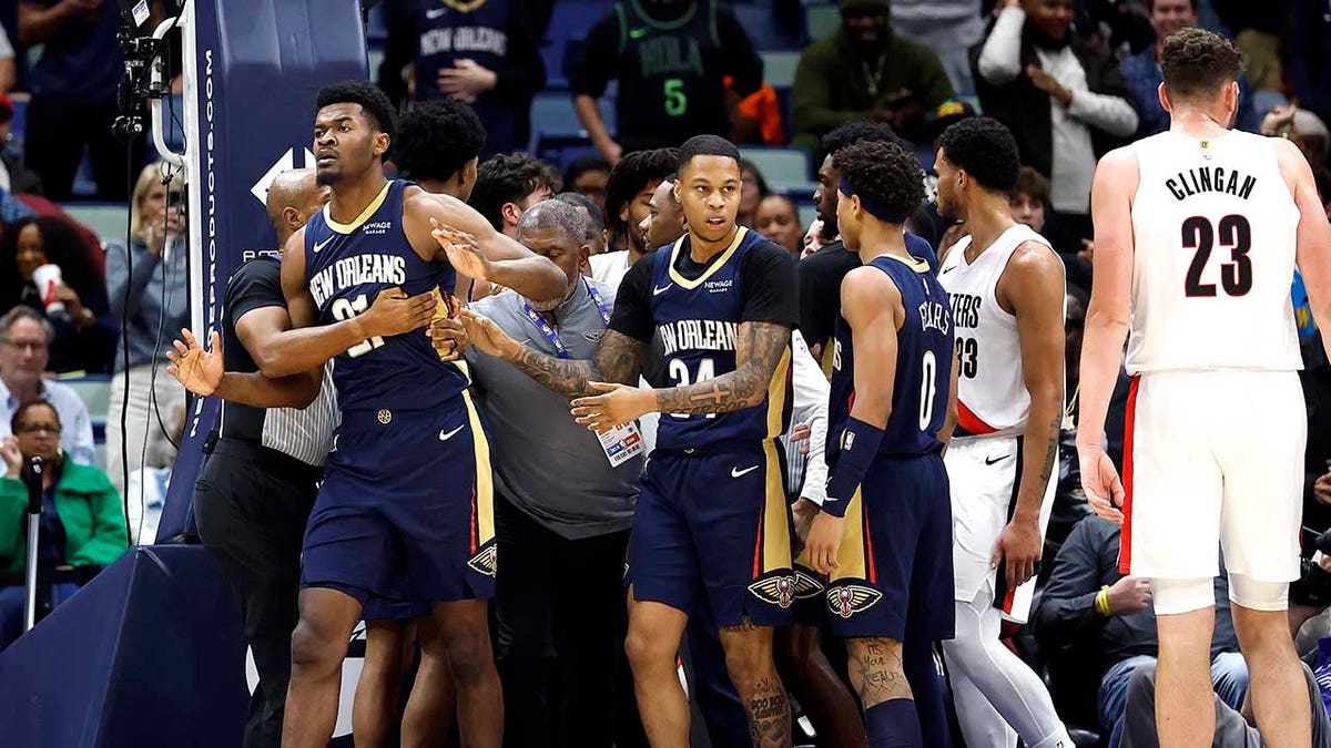 NBA players ejected after heated altercation under basket during Trail Blazers' win over Pelicans  at george magazine