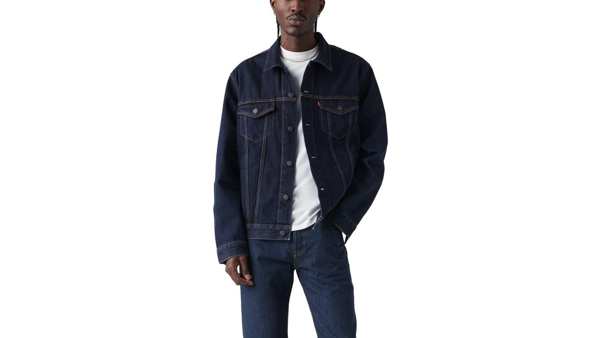 This jacket delivers that iconic denim look.