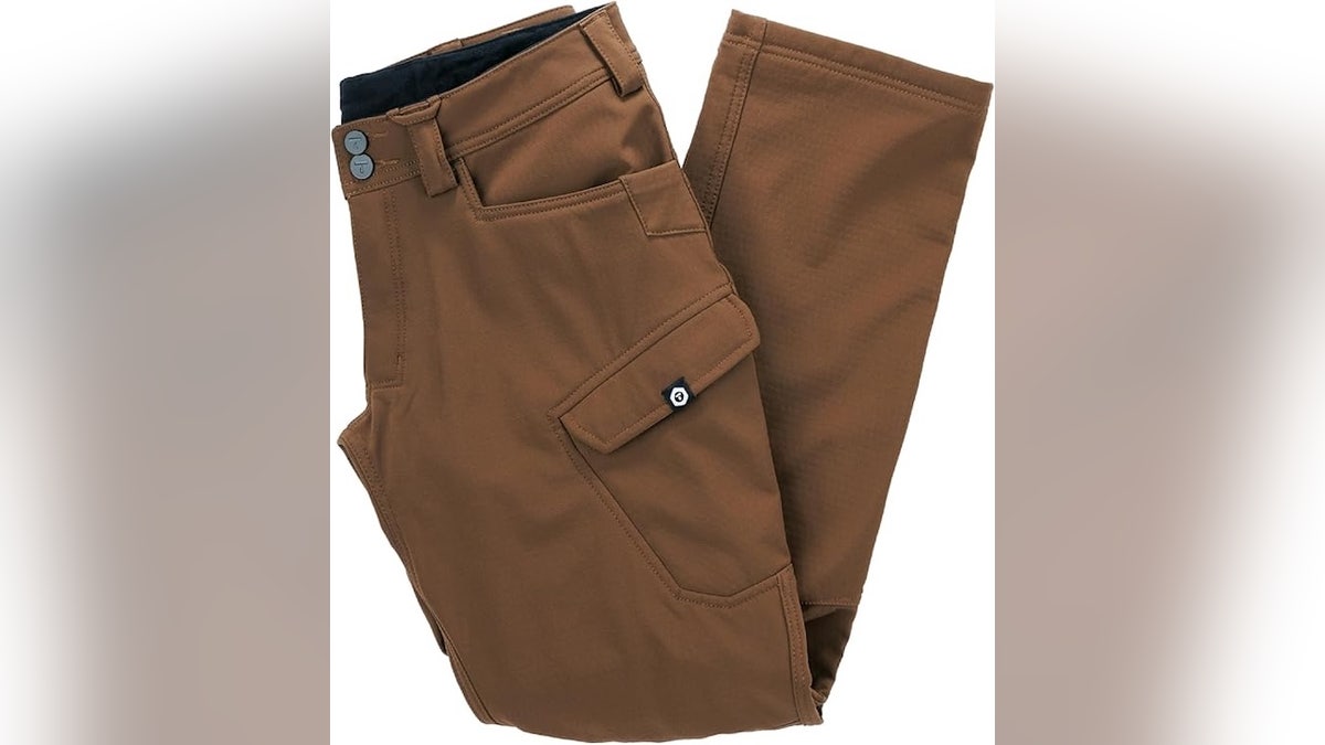 These pants are water-repellent and abrasion resistant.