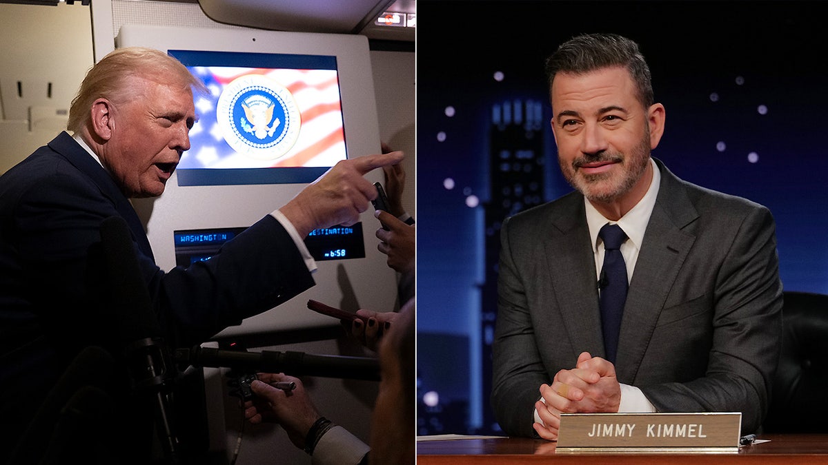 Trump and late-night host Jimmy Kimmel