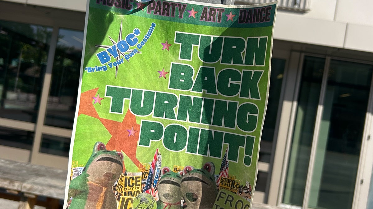 Flyer for protest outside TPUSA UC Berkeley event