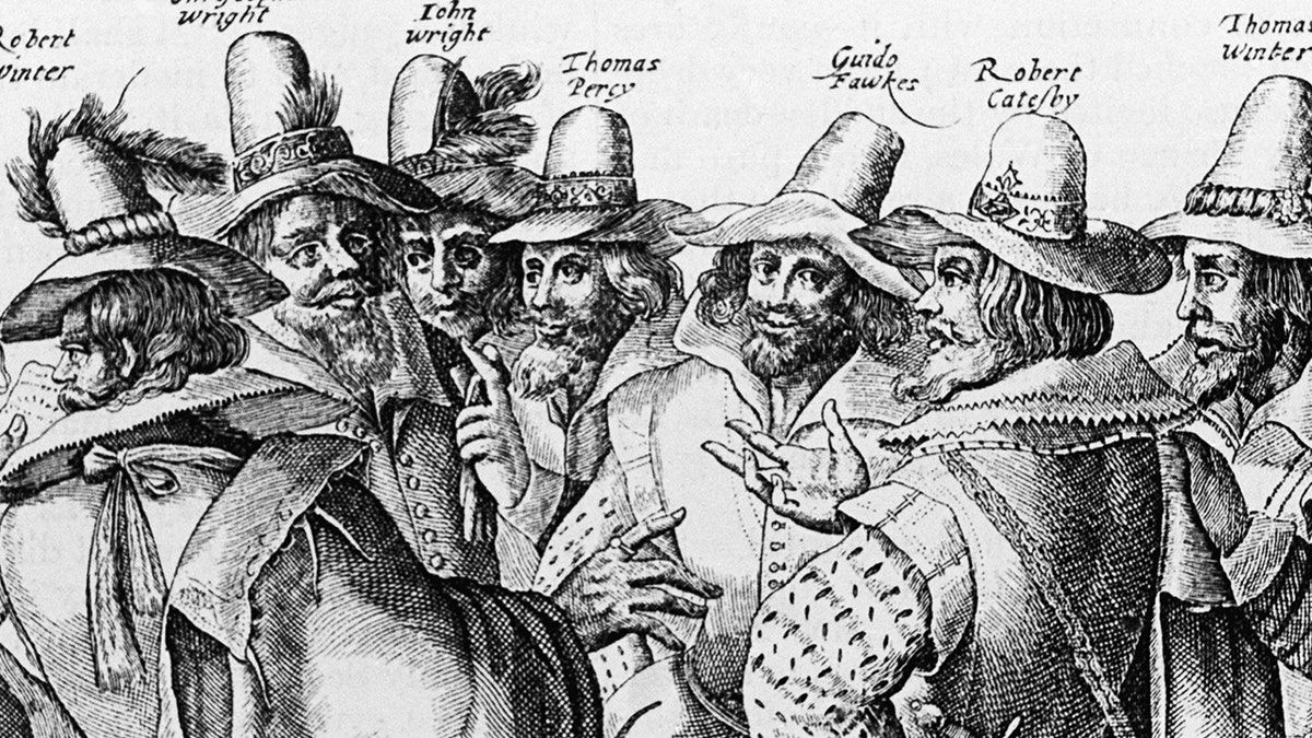 Portrayal of Catesby, Fawkes, and the Conspirators