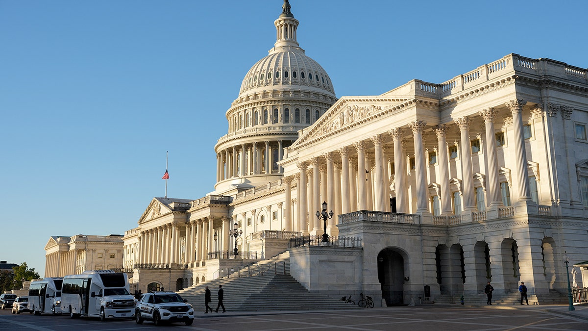 O edifício do Capitólio dos EUA em Washington, DC