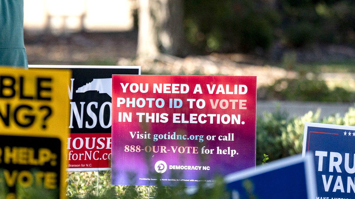 Voter ID signs