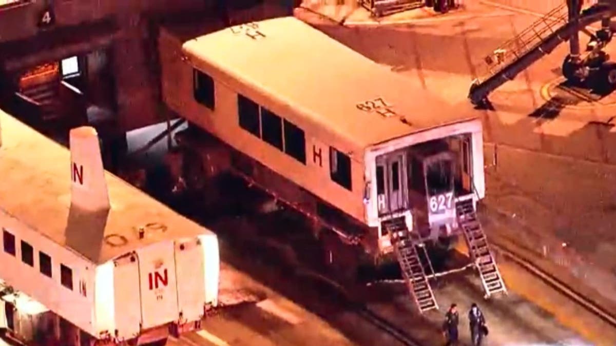 Aerial presumption    of exigency  vehicles aft  a mobile lounge clang  astatine  Washington Dulles International Airport